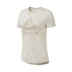 T-Shirt Manches Courtes Femme Reebok El Marble Logo Tee