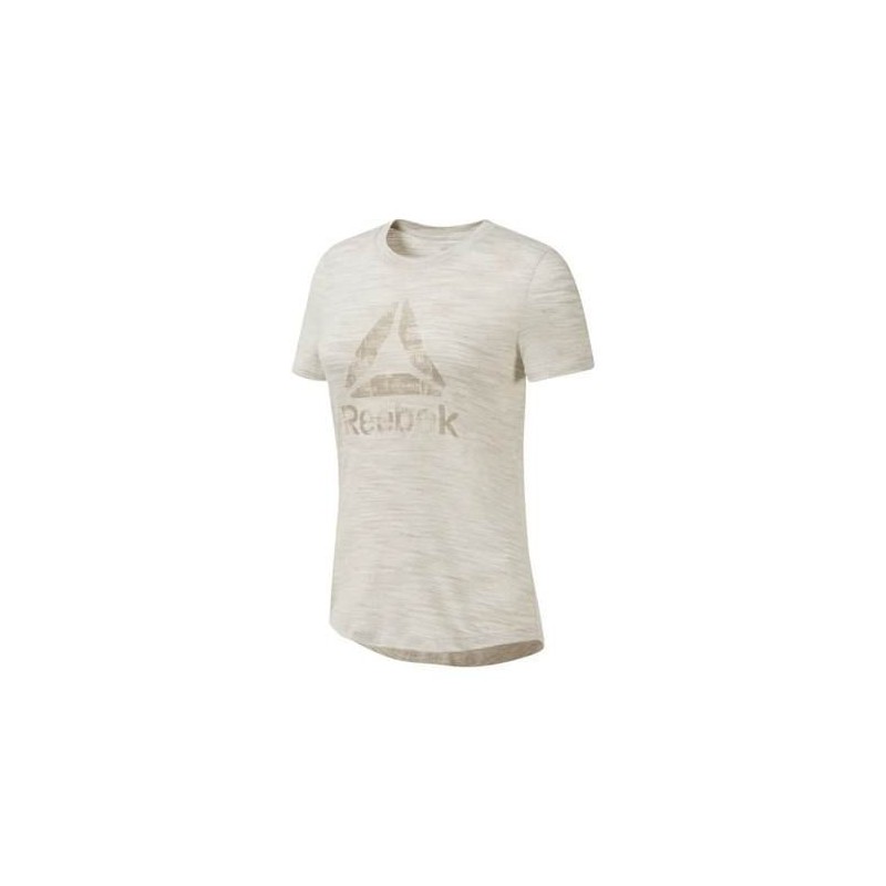 T-Shirt Manches Courtes Femme Reebok El Marble Logo Tee