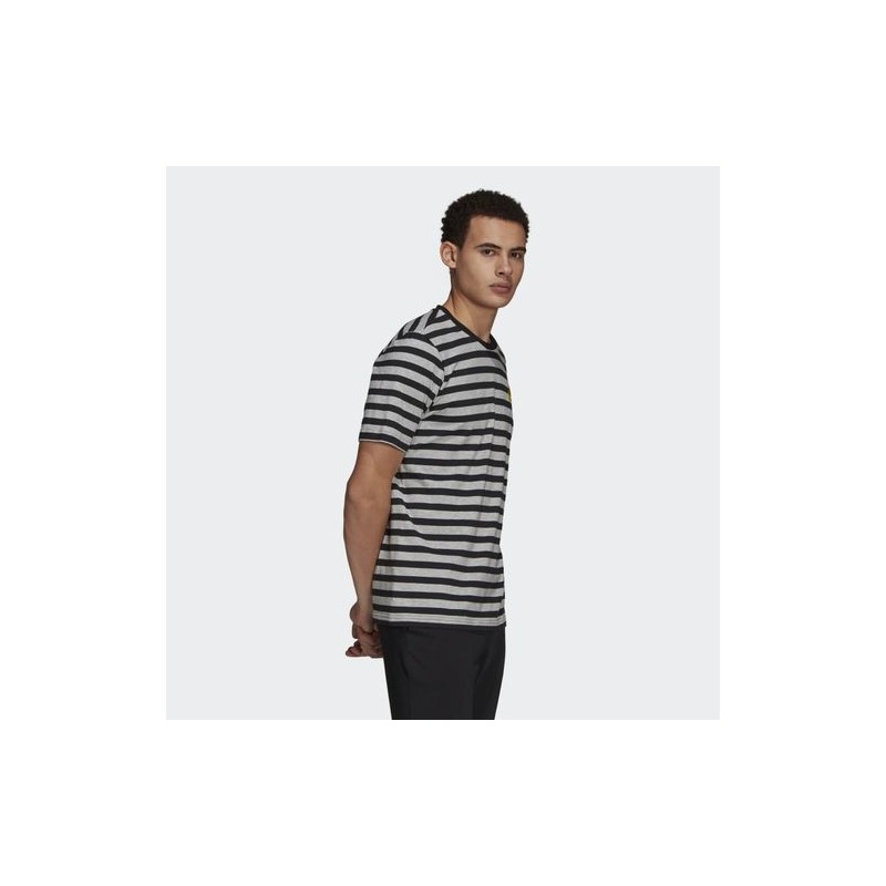 T-Shirt Manches Courtes Homme Adidas M Stripy Sj T