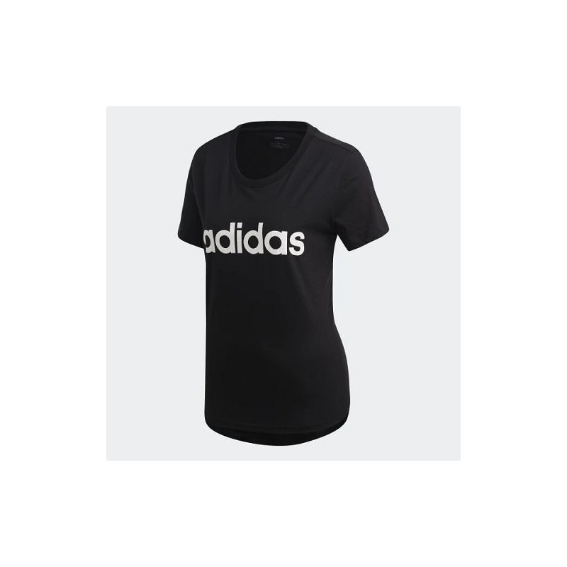 T-Shirt Manches Courtes Femme Adidas W E Lin Slim T