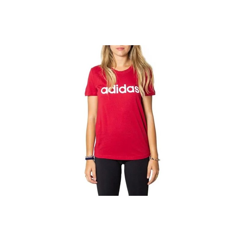 T-Shirt Manches Courtes Femme Adidas W E Lin Slim T