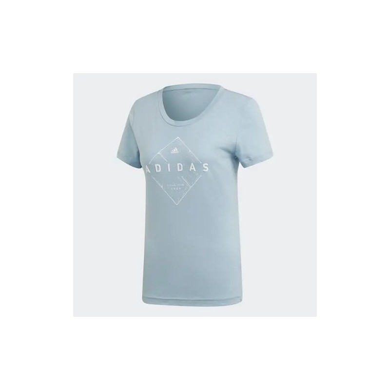 T-Shirt Manches Courtes Femme Adidas Emblem Tee