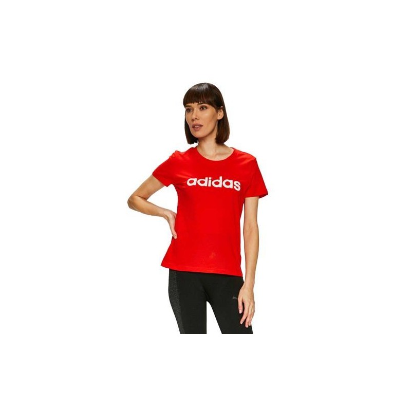 T-Shirt Manches Courtes Femme Adidas W E Lin Slim T