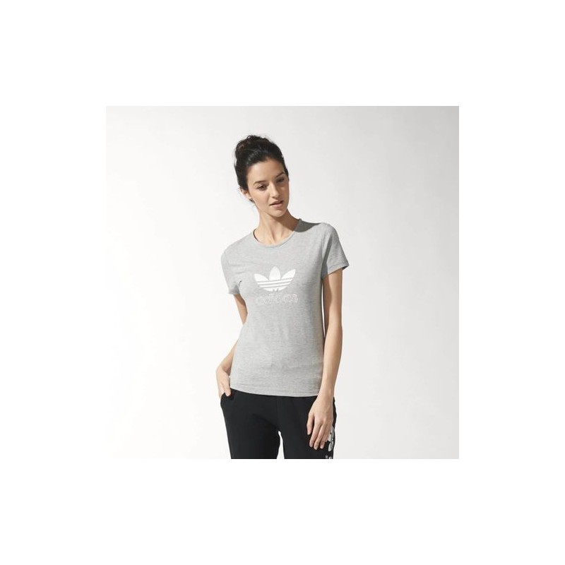 T-Shirt Manches Courtes Femme Adidas Slim Tee