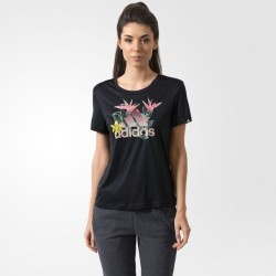 T-Shirt Manches Courtes Femme Adidas Wild Logo