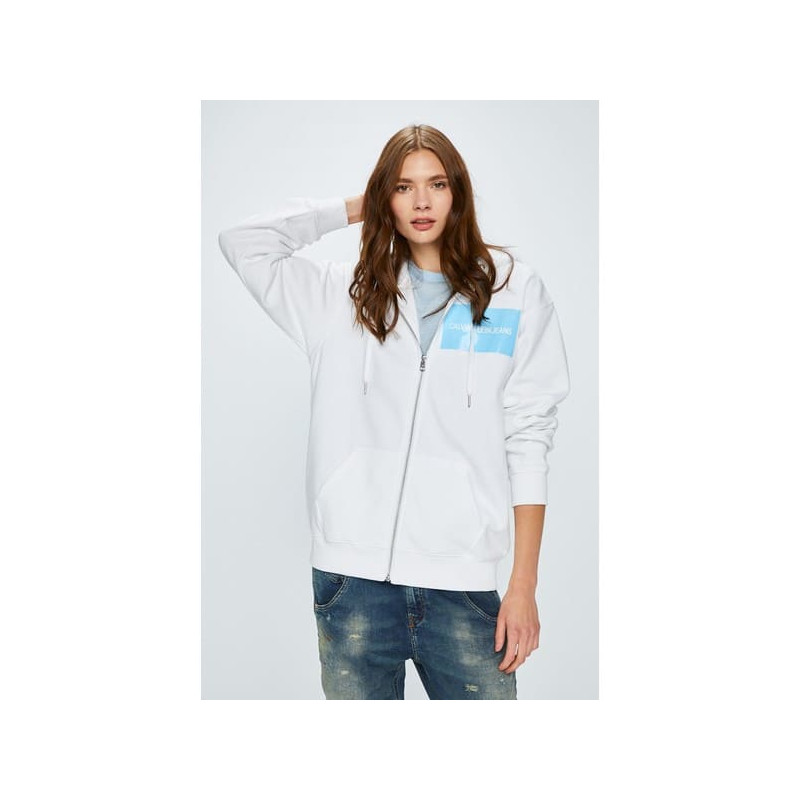 Sweat Zippes Capuche Femme Calvin Klein Institutional Box Lo