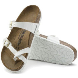 Mule Femme Birkenstock Mayari Bf Patent White Ls White