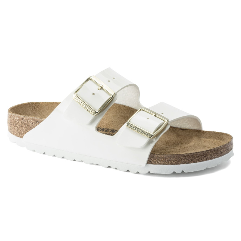 Mule Unisexe Birkenstock Arizona Bf Patent White