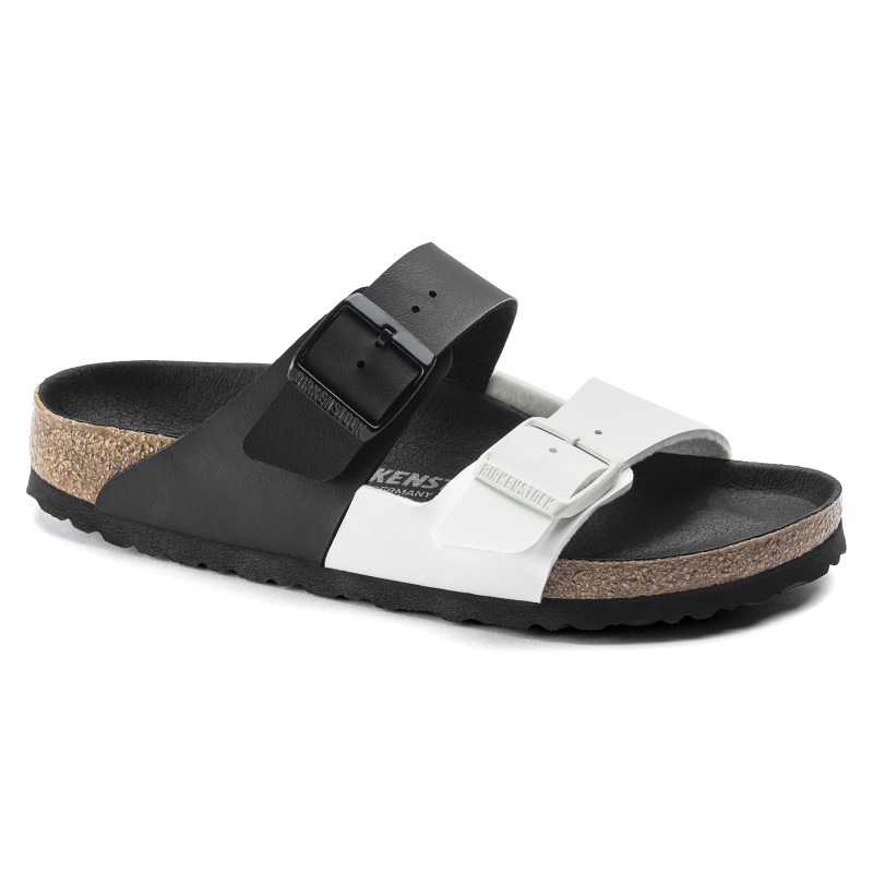 Mule Unisexe Birkenstock Arizona Split Bf Black/White