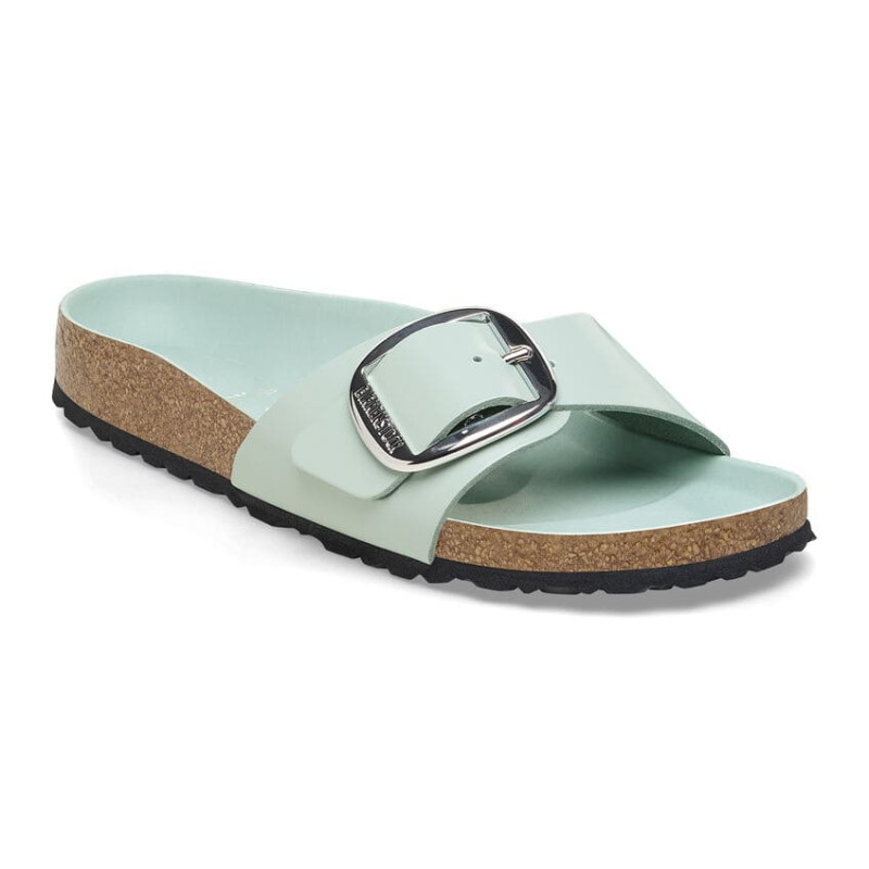 Mule Femme Birkenstock Madrid Bb Lena High Shine Surfgreen Hex