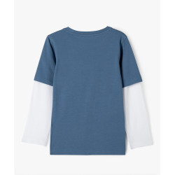 2355501 TEE-SHIRT BLEU Coton