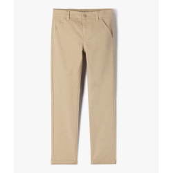 2366101 PANTALON BEIGE TAUPE Coton Coton