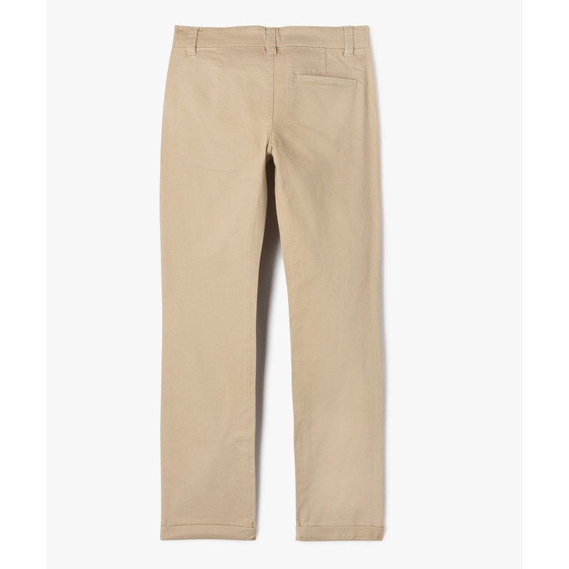 2366101 PANTALON BEIGE TAUPE Coton Coton