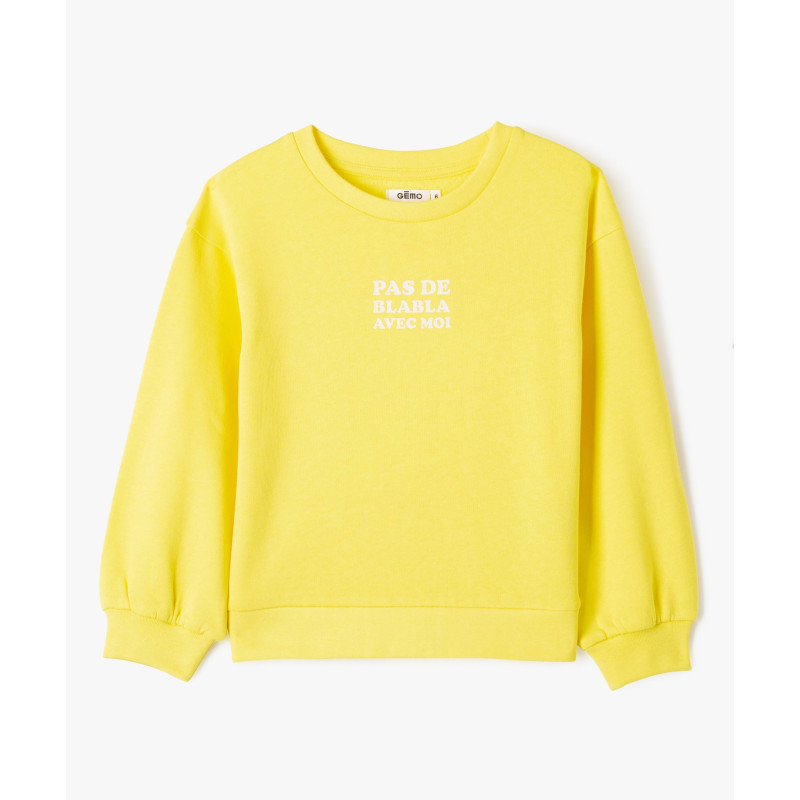 2396901 SWEAT JAUNE Coton