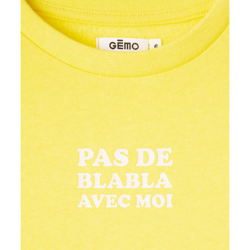 2396901 SWEAT JAUNE Coton