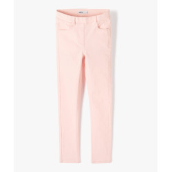 2402201 PANTALON ROSE POUDRE Coton