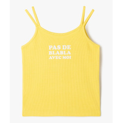 2427601 TEE-SHIRT JAUNE Coton