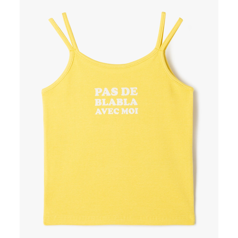 2427601 TEE-SHIRT JAUNE Coton