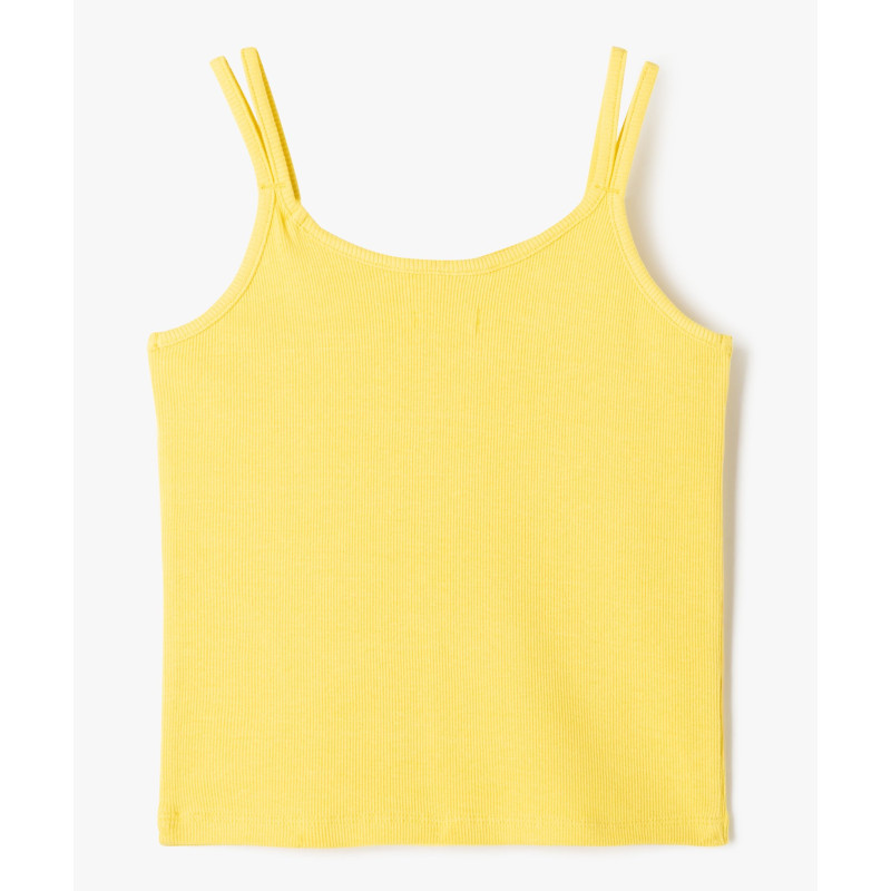 2427601 TEE-SHIRT JAUNE Coton