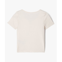 TEE-SHIRT ECRU Coton