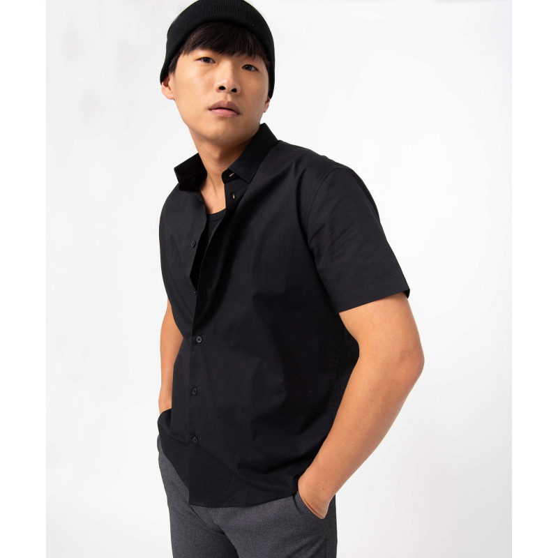 CHEMISE NOIR Coton