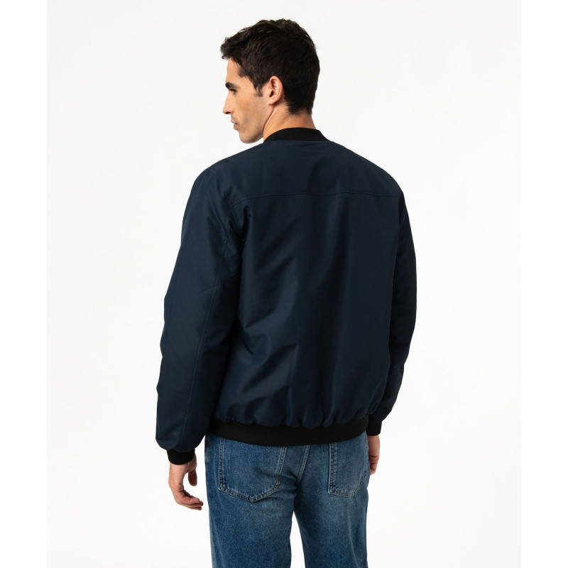 BLOUSON BLEU MARINE Polyester Polyester BLOUSON BLEU MARINE Polyester Polyester