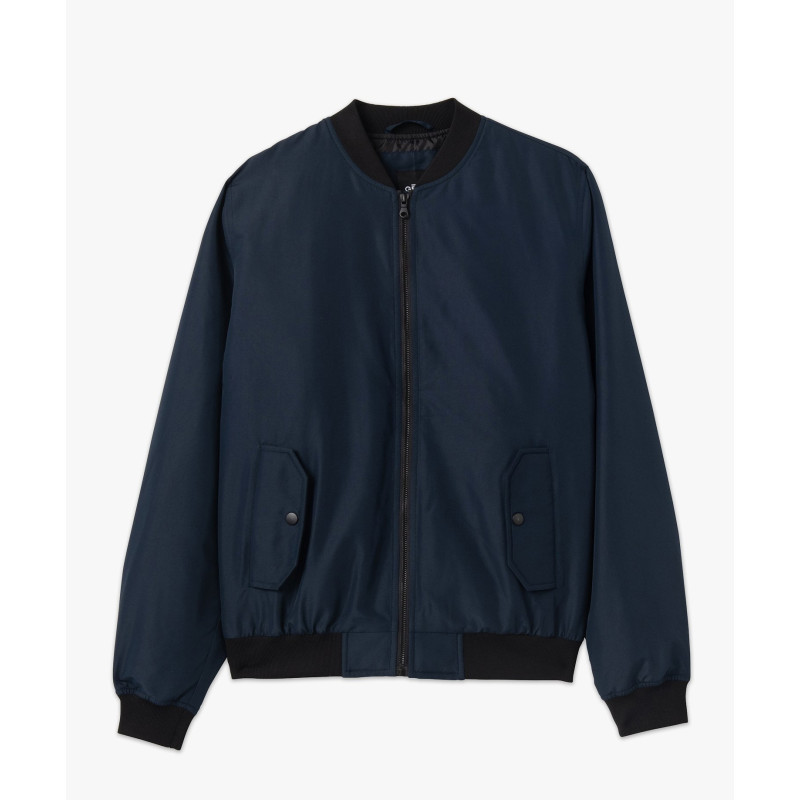 BLOUSON BLEU MARINE Polyester Polyester BLOUSON BLEU MARINE Polyester Polyester