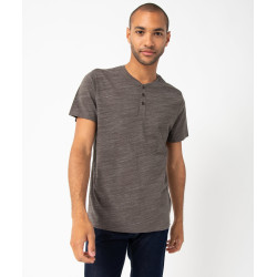 TEE-SHIRT GRIS FONCE Coton