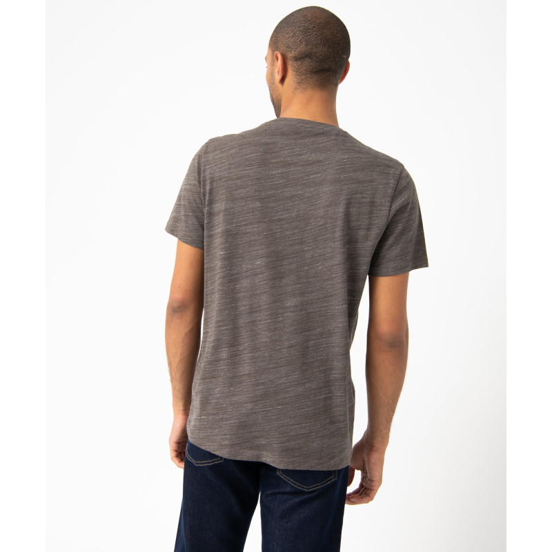 TEE-SHIRT GRIS FONCE Coton