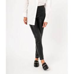 PANTALON NOIR Pu (polyurethan