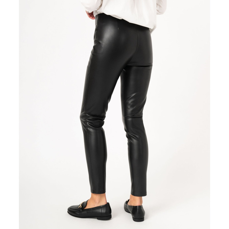 PANTALON NOIR Pu (polyurethan