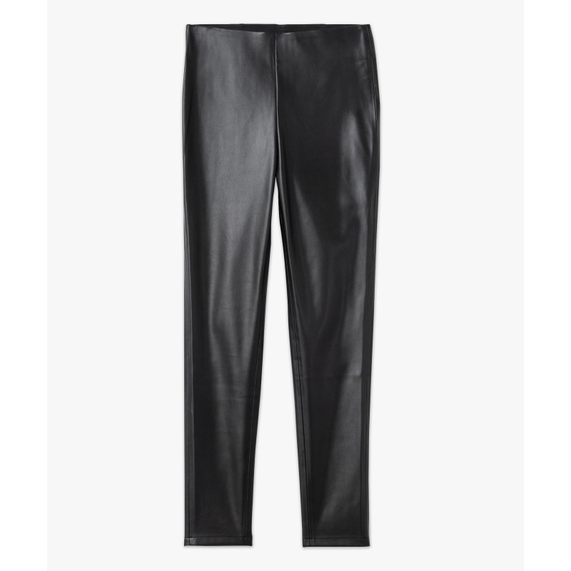 PANTALON NOIR Pu (polyurethan