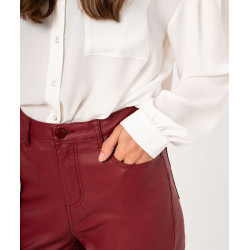 PANTALON BORDEAUX Viscose