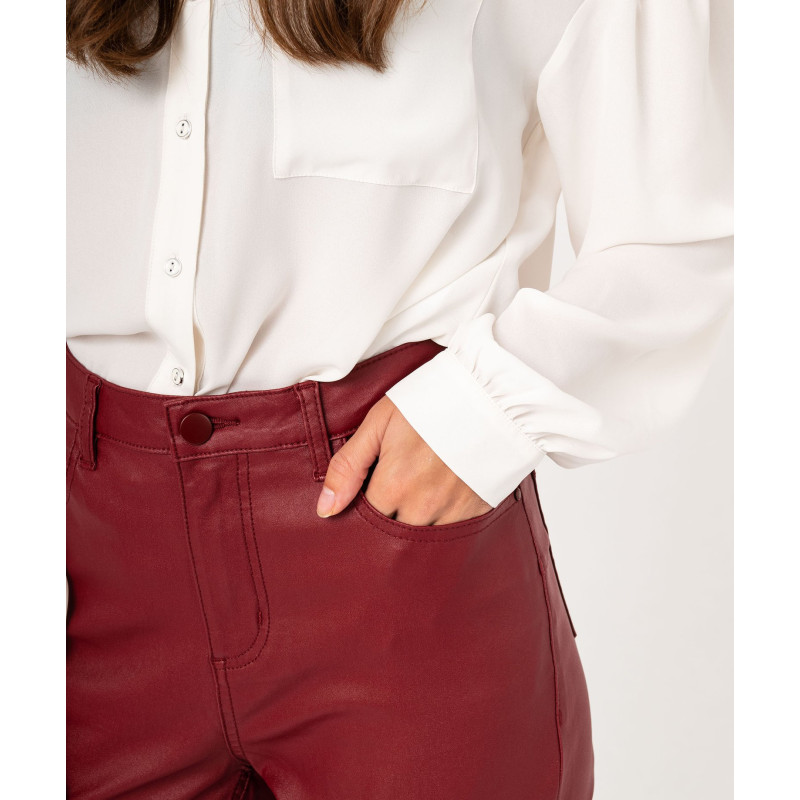 PANTALON BORDEAUX Viscose