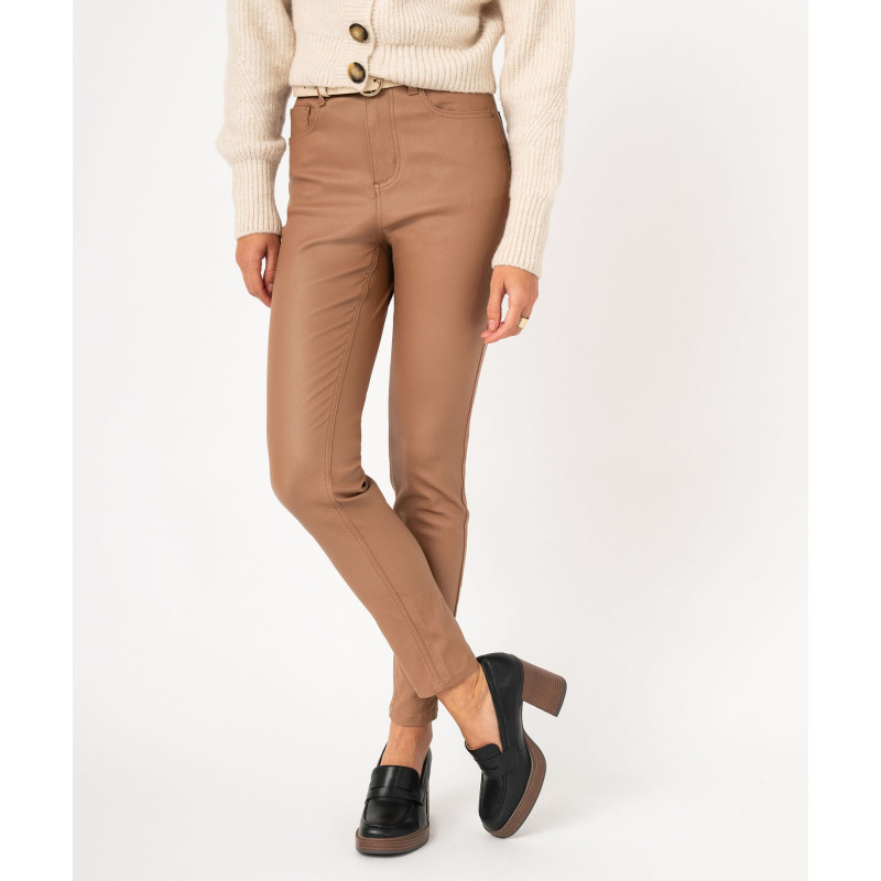 PANTALON MARRON Viscose