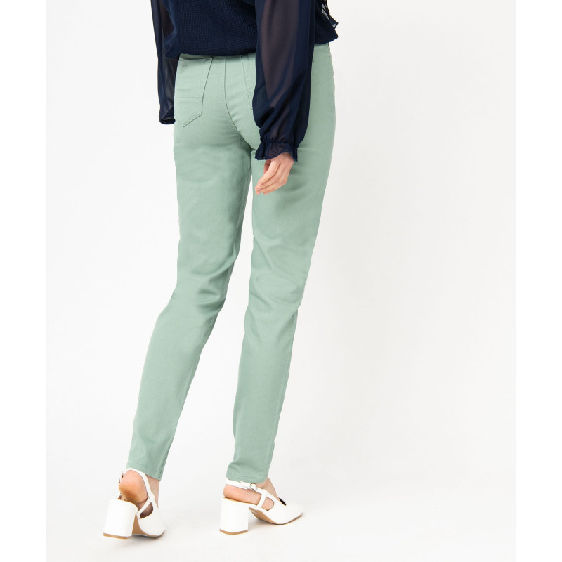 PANTALON VERT D'EAU Coton