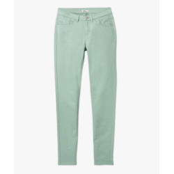 PANTALON VERT D'EAU Coton