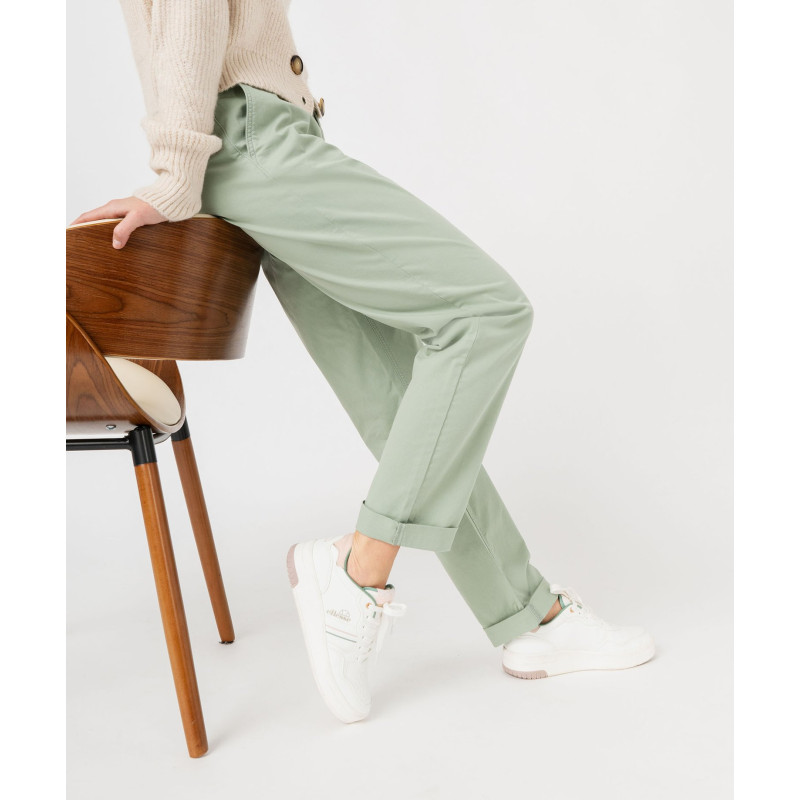 PANTALON VERT D' EAU Coton