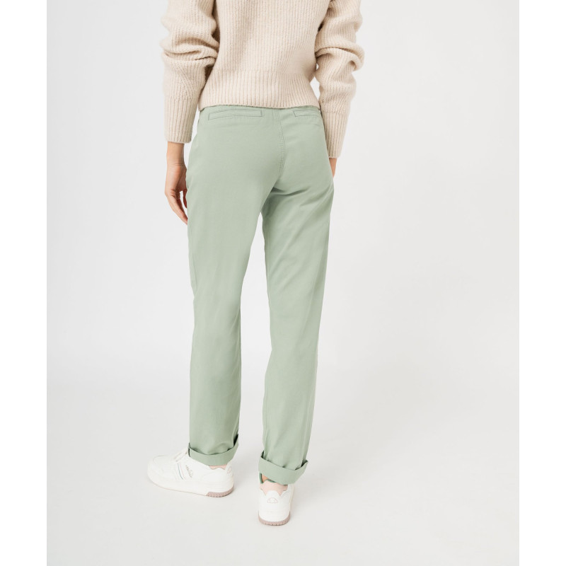 PANTALON VERT D' EAU Coton