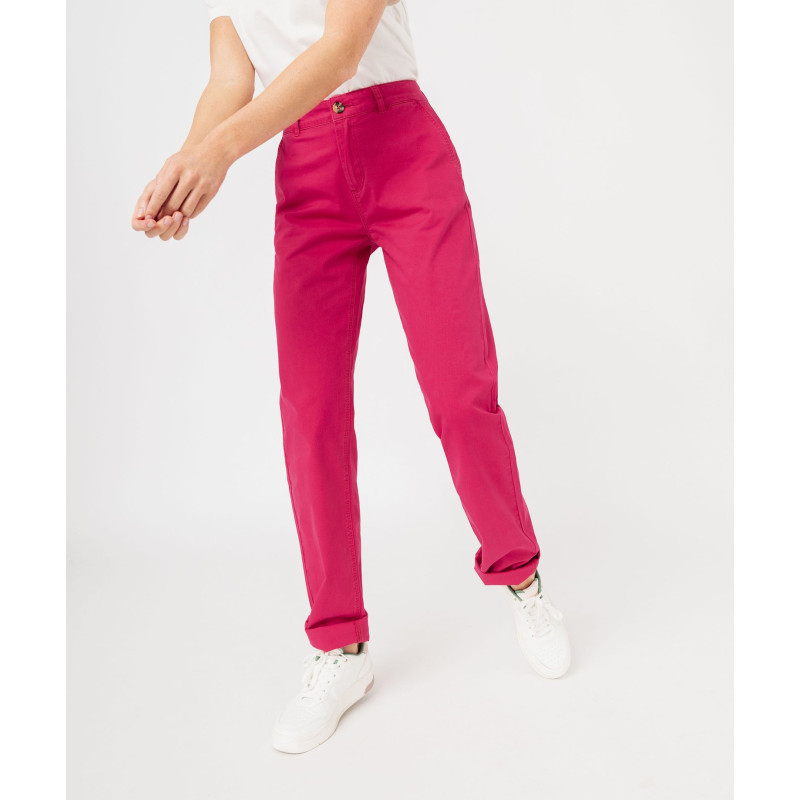 PANTALON FUSHIA Coton