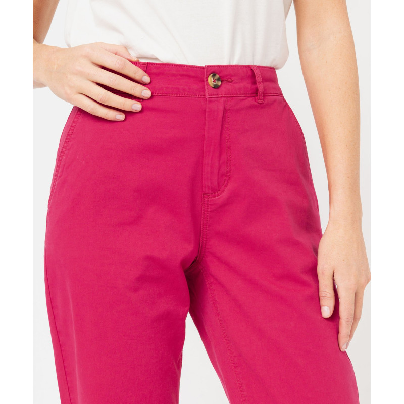 PANTALON FUSHIA Coton