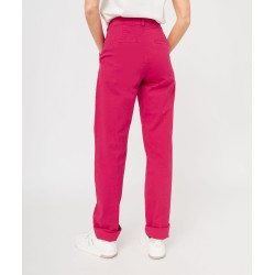 PANTALON FUSHIA Coton