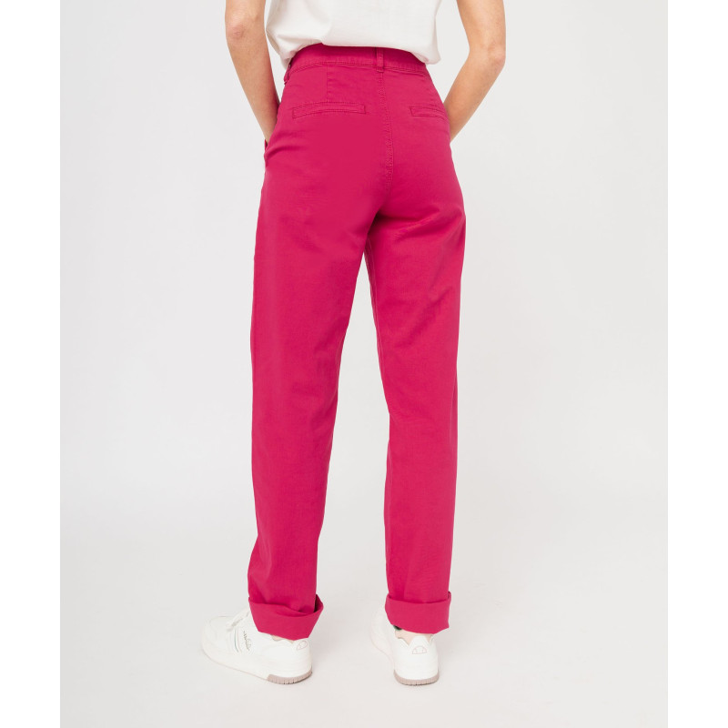 PANTALON FUSHIA Coton