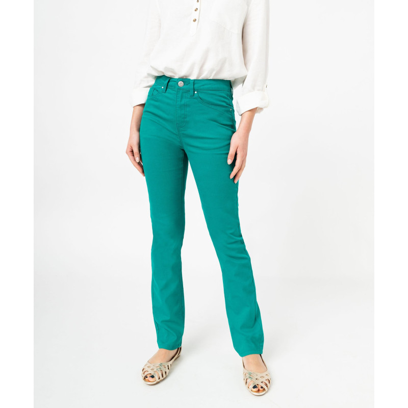 PANTALON VERT PRINTEMPS Coton