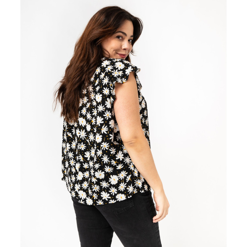 BLOUSE AOP FLEURS Viscose BLOUSE AOP FLEURS Viscose