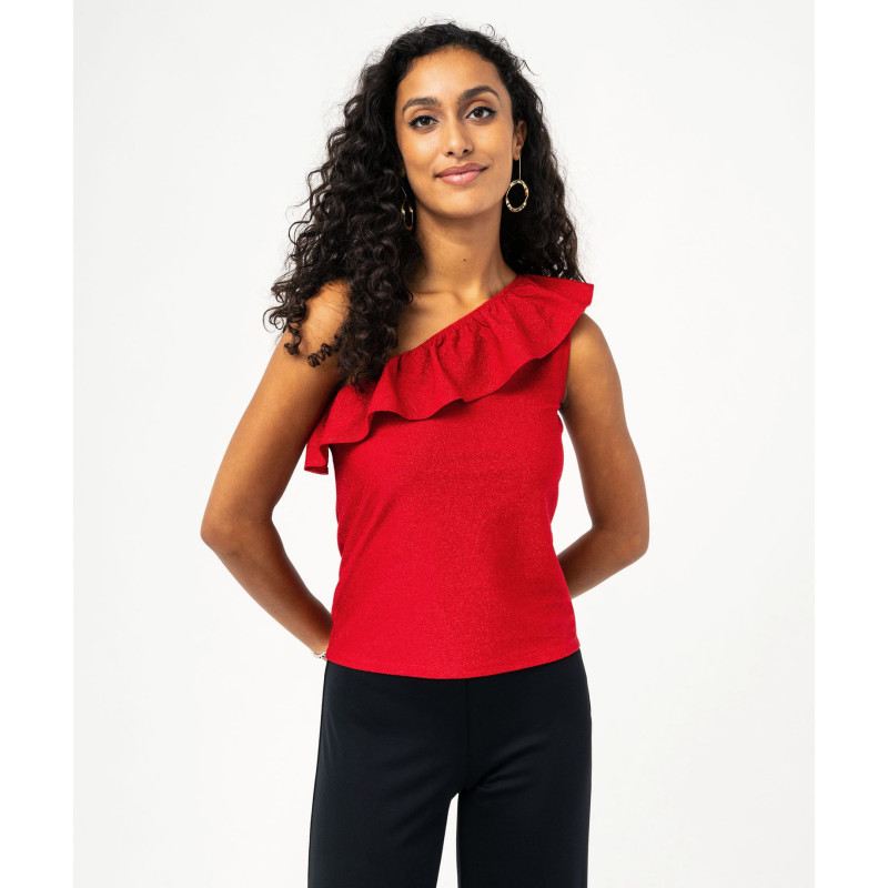 TEE-SHIRT ROUGE Polyester