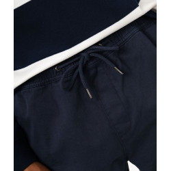 PANTALON BLEU MARINE Coton