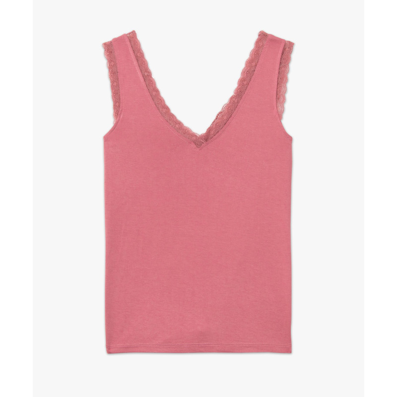TEE-SHIRT ROSE FUSHIA Viscose TEE-SHIRT ROSE FUSHIA Viscose