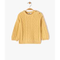 PULL JAUNE Coton