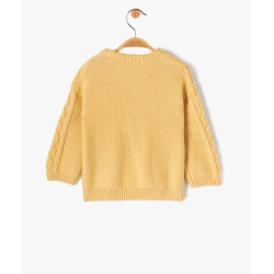 PULL JAUNE Coton